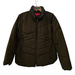 Anne Klein's Women’s Black Quilted Jacket - Winter Puffer Coat